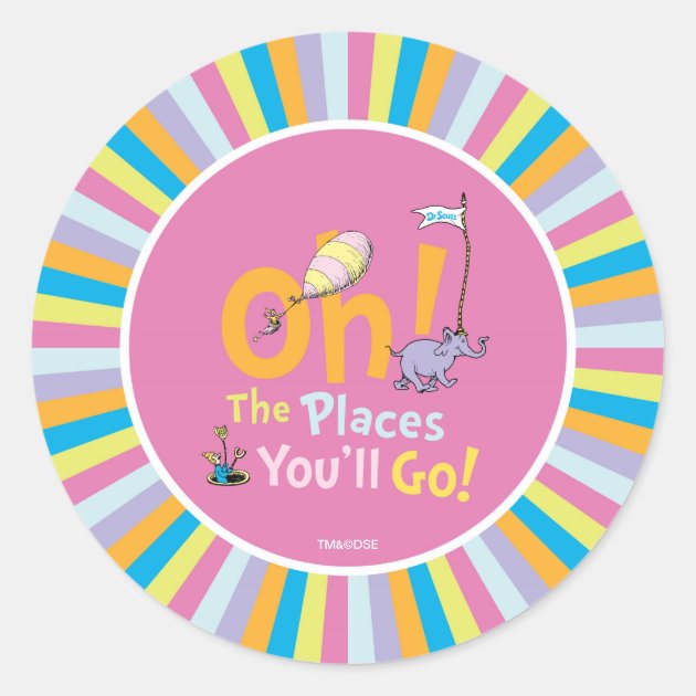Dr. Seuss | Oh! The Places You'll Go! Classic Round Sticker