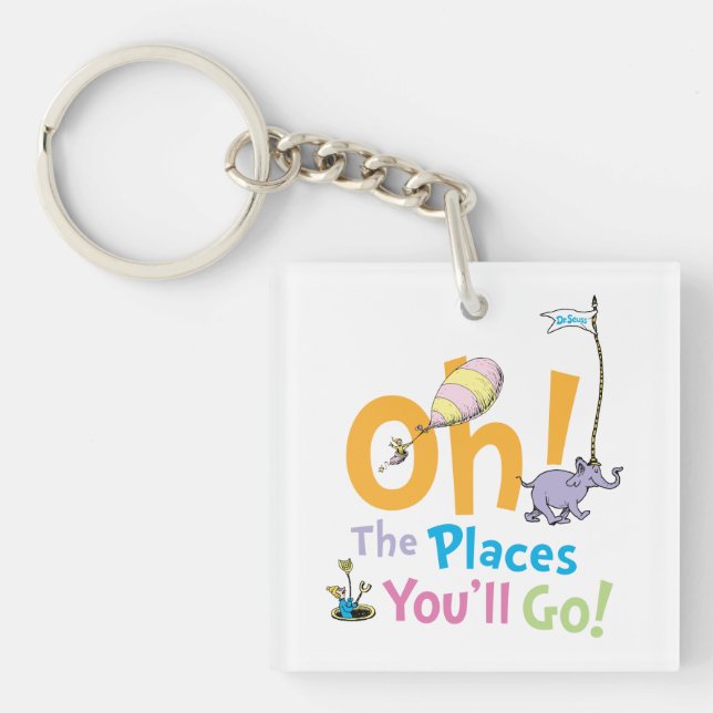 Dr. Seuss | Oh, The Places You'll Go! Keychain (Front)