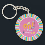 Dr. Seuss | Oh, The Places You'll Go! Keychain<br><div class="desc">This cute Dr. Seuss sticker is the perfect gift for your graduate.</div>