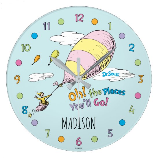 Dr. Seuss | Oh! The Places You'll Go! Large Clock