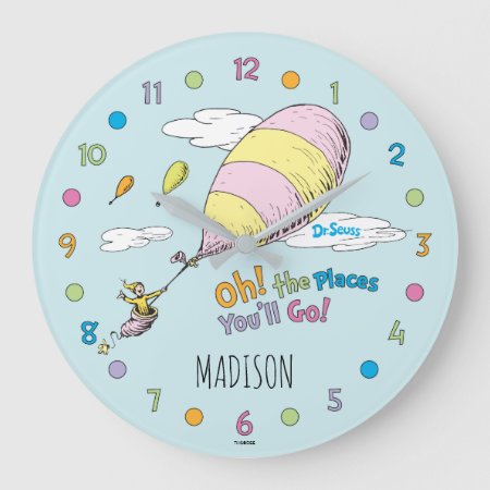 Dr. Seuss | Oh, The Places You'll Go! Large Clock