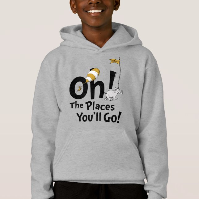 Dr. Seuss | Oh, The Places You'll Go! Retro Hoodie (Front)
