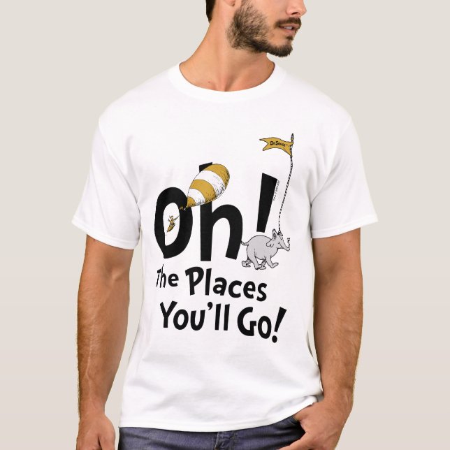 Dr. Seuss | Oh, The Places You'll Go! Retro T-Shirt (Front)