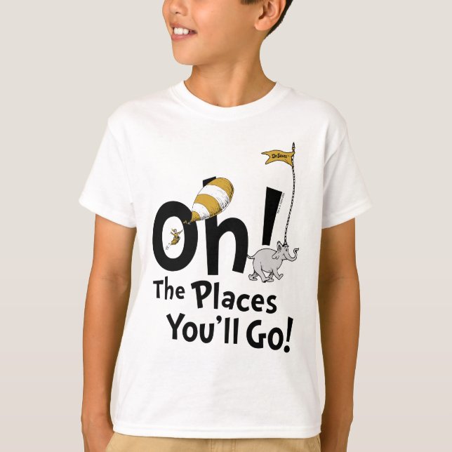 Dr. Seuss | Oh, The Places You'll Go! Retro T-Shirt (Front)