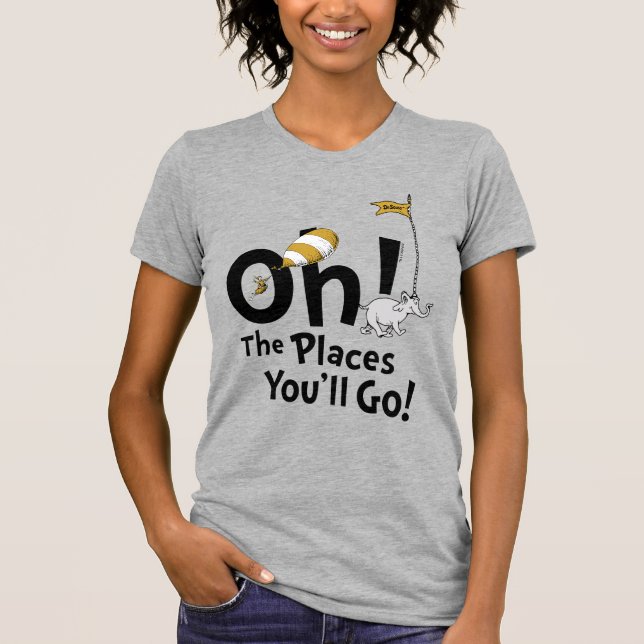Dr. Seuss | Oh, The Places You'll Go! Retro T-Shirt (Front)