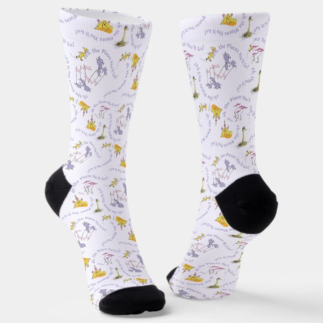 Dr. Seuss "Oh, the Places You'll Go!" Socks (Angled)