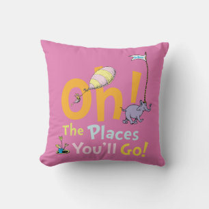 Dr. Seuss Oh, The Places You'll Go! Throw Pillow