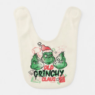 Dr. Seuss Old Grinch Claus Baby Bib