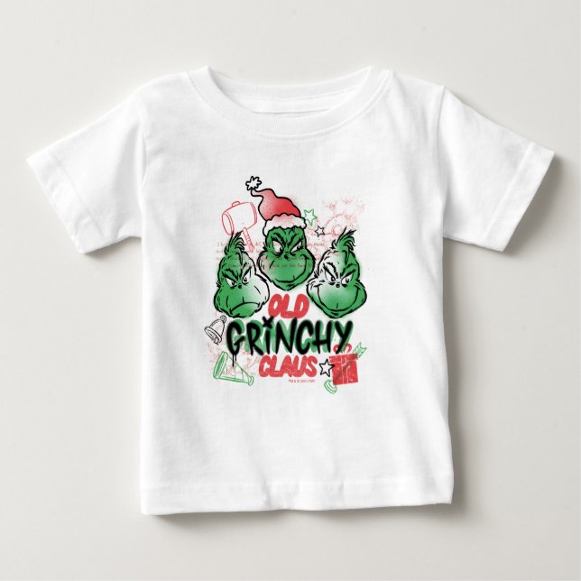 Dr. Seuss | Old Grinch Claus Baby T-Shirt (Front)