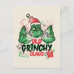 Dr. Seuss Old Grinch Claus Postcard