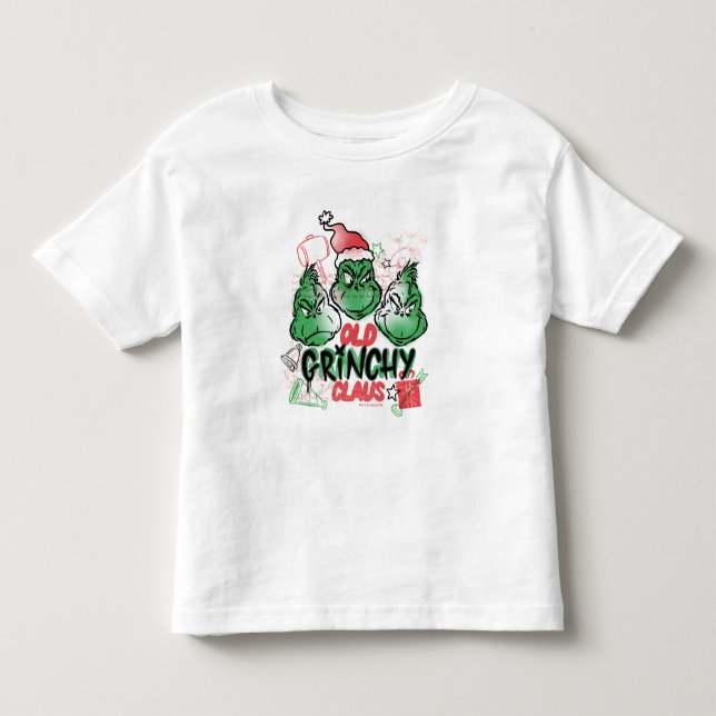 Dr. Seuss | Old Grinch Claus Toddler T-shirt (Front)