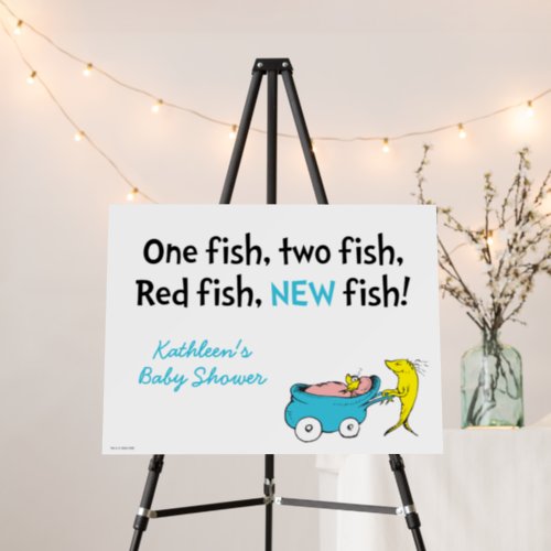 Dr Seuss  One Fish _ Boy Baby Shower Foam Board