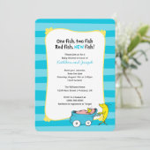 Dr. Seuss | One Fish - Boy Baby Shower Save The Date (Standing Front)