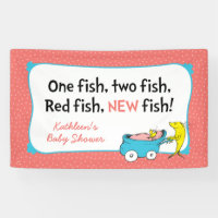 Dr. Seuss | One Fish - Girl Baby Shower Banner