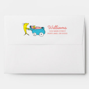 Dr. Seuss One Fish - Girl Baby Shower Envelope
