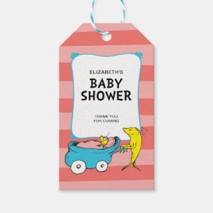 Dr. Seuss One Fish - Girl Baby Shower Gift Tags