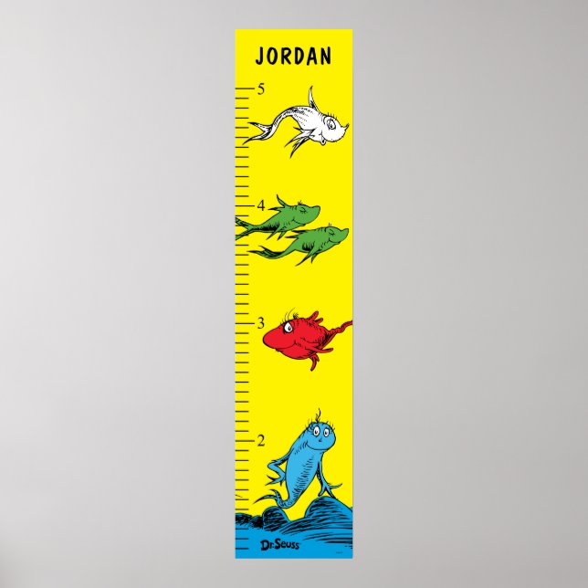 Dr. Seuss | One Fish Two Fish - Growth Chart (Front)