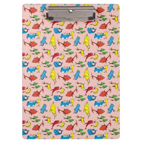 Dr Seuss  One Fish Two Fish Pattern Clipboard