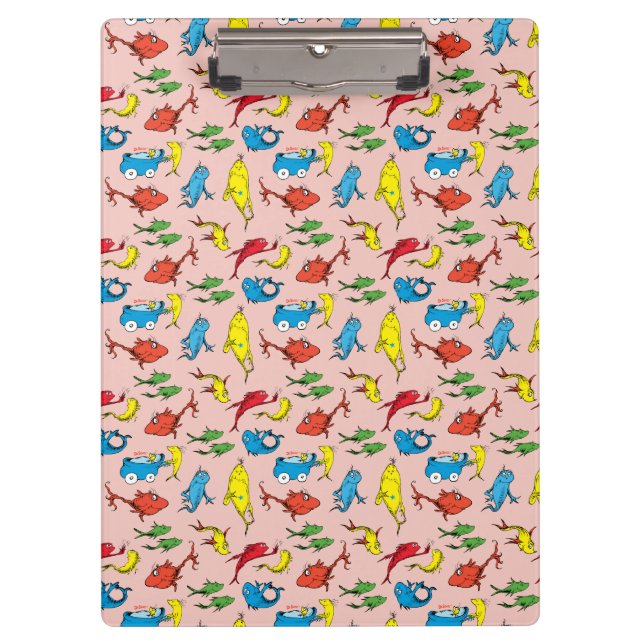 Dr. Seuss | One Fish Two Fish Pattern Clipboard (Front)