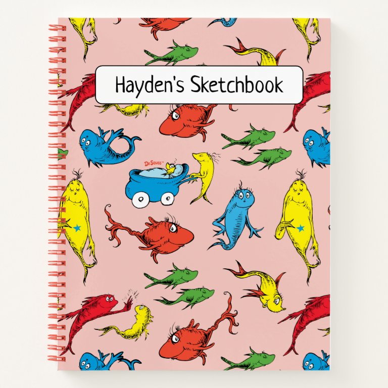 Dr. Seuss | One Fish Two Fish Pattern Drawing Notebook