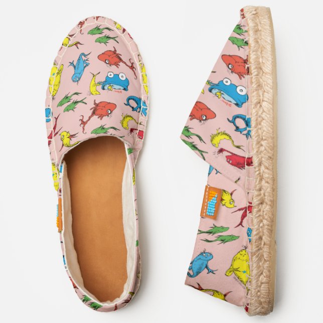 Dr. Seuss | One Fish Two Fish Pattern Espadrilles (Side)