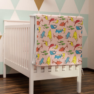 Dr. Seuss One Fish Two Fish Pattern Fleece Blanket