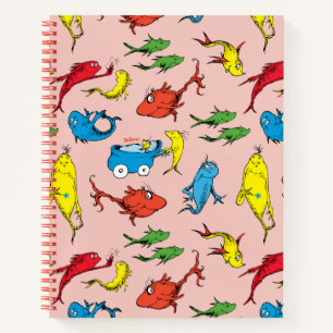 Dr. Seuss One Fish Two Fish Pattern Notebook