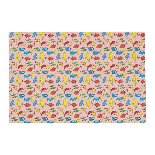 Dr. Seuss | One Fish Two Fish Pattern Placemat (Front)