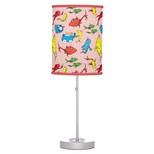 Dr. Seuss | One Fish Two Fish Pattern Table Lamp (Front)