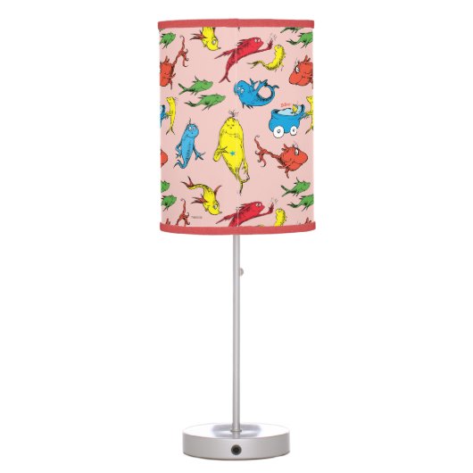 Dr. Seuss | One Fish Two Fish Pattern Table Lamp (Back)