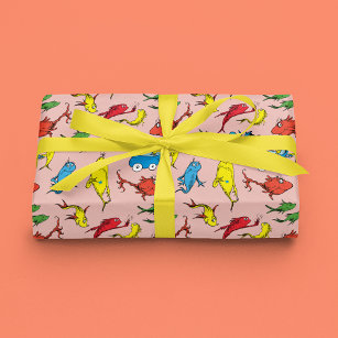 Dr. Seuss   One Fish Two Fish Pattern Wrapping Paper Sheets