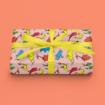 Dr. Seuss | One Fish Two Fish Pattern Wrapping Paper Sheets by DrSeussShop at Zazzle
