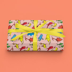 Dr. Seuss   One Fish Two Fish Pattern Wrapping Paper Sheets