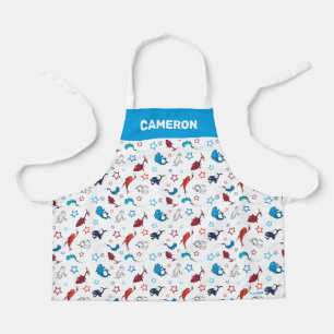 Dr. Seuss One Fish Two Fish Star Pattern Apron