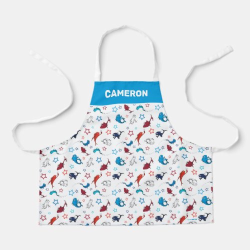 Dr Seuss  One Fish Two Fish Star Pattern Apron