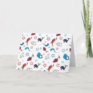 Dr. Seuss One Fish Two Fish Star Pattern Card