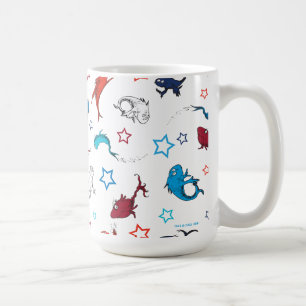 Dr. Seuss One Fish Two Fish Star Pattern Coffee Mug