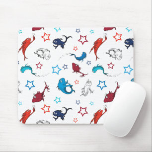 Dr. Seuss One Fish Two Fish Star Pattern Mouse Pad