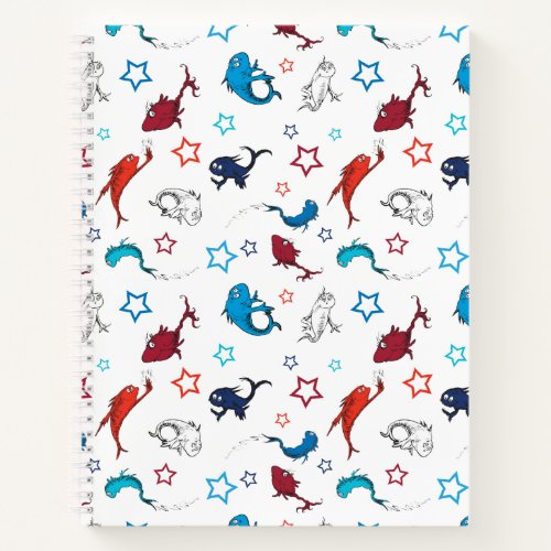 Dr Seuss  One Fish Two Fish Star Pattern Notebook