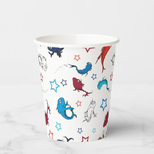 Dr Seuss  One Fish Two Fish Star Pattern Paper Cups
