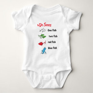 Dr. Seuss | One Fish Two Fish - Vintage Baby Bodysuit