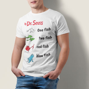 Dr. Seuss   One Fish Two Fish - Vintage T-Shirt