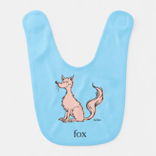 Dr. Seuss   Pink Fox Baby Bib