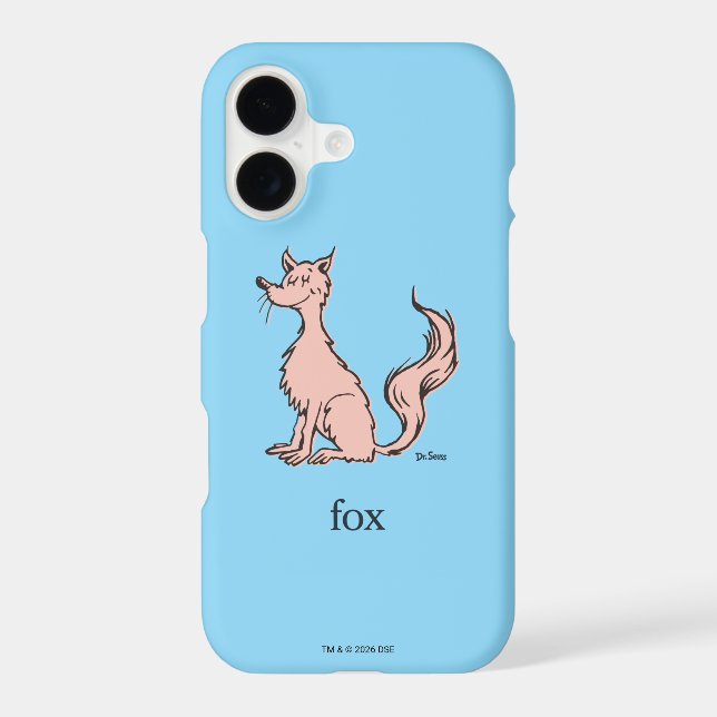 Dr. Seuss | Pink Fox Case-Mate iPhone Case (Back)