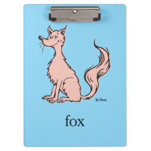 Dr. Seuss   Pink Fox Clipboard