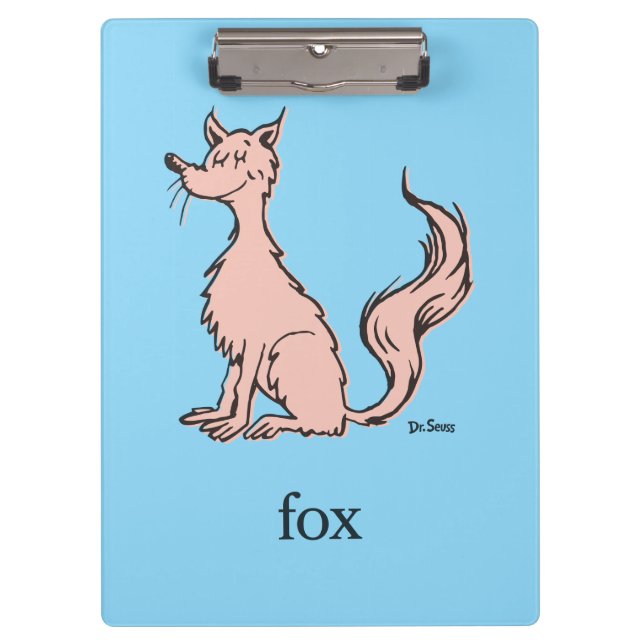 Dr. Seuss | Pink Fox Clipboard (Front)