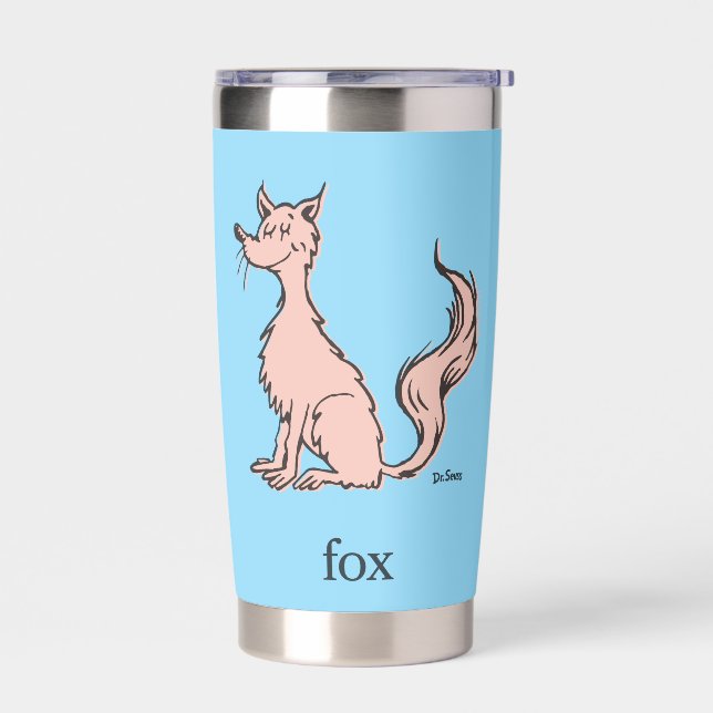 Dr. Seuss | Pink Fox Insulated Tumbler (Left)