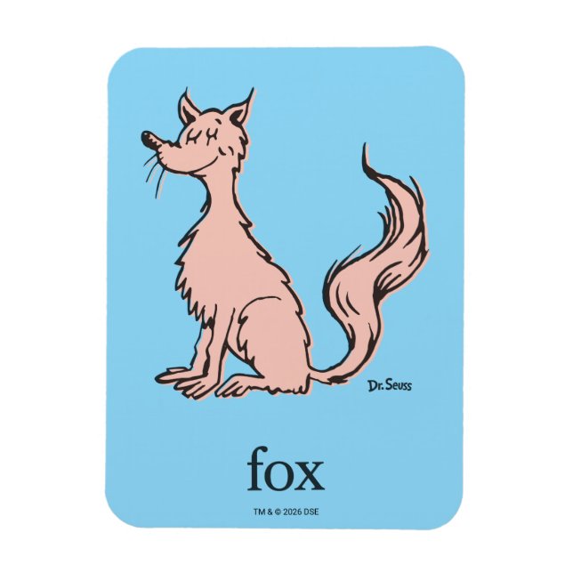 Dr. Seuss | Pink Fox Magnet (Vertical)