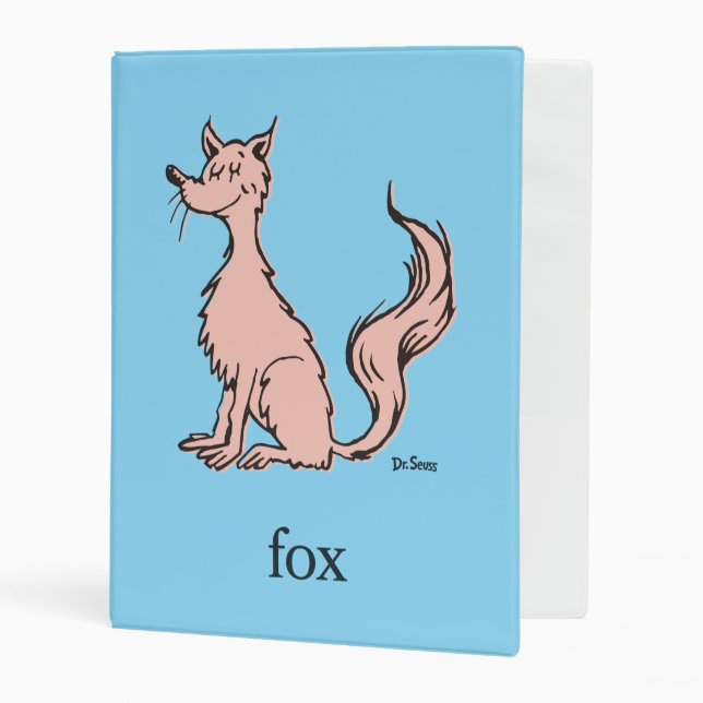 Dr. Seuss | Pink Fox Mini Binder (Front/Inside)