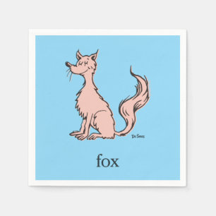 Dr. Seuss Pink Fox Napkins